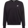 Nike Sportswear Tréning póló 'Club Fleece'  fekete / fehér