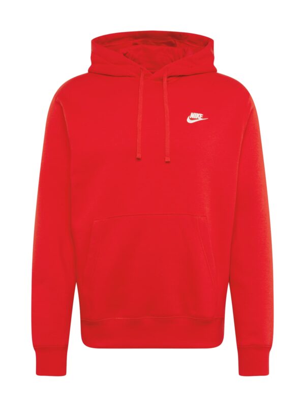 Nike Sportswear Tréning póló 'Club Fleece'  piros / fehér