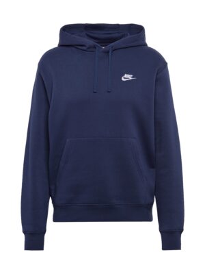 Nike Sportswear Tréning póló 'Club Fleece'  sötétkék / fehér