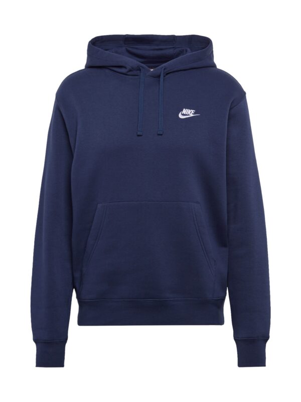 Nike Sportswear Tréning póló 'Club Fleece'  sötétkék / fehér