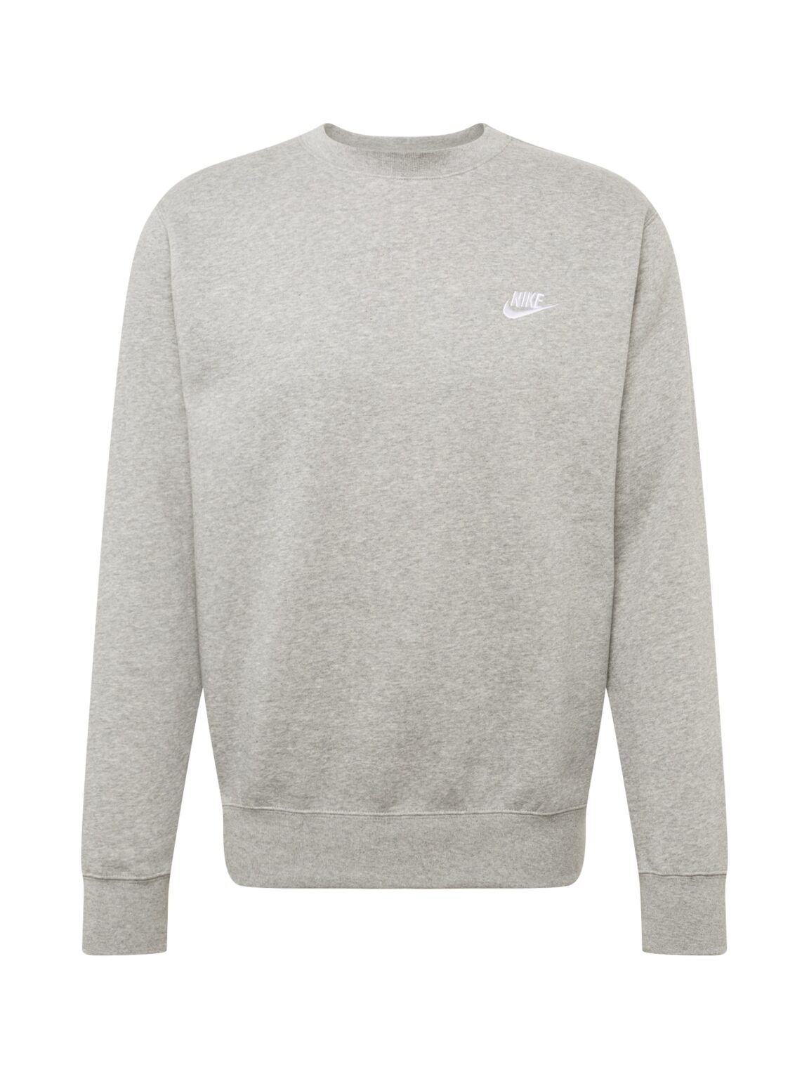 Nike Sportswear Tréning póló 'Club Fleece'  világosszürke / fehér