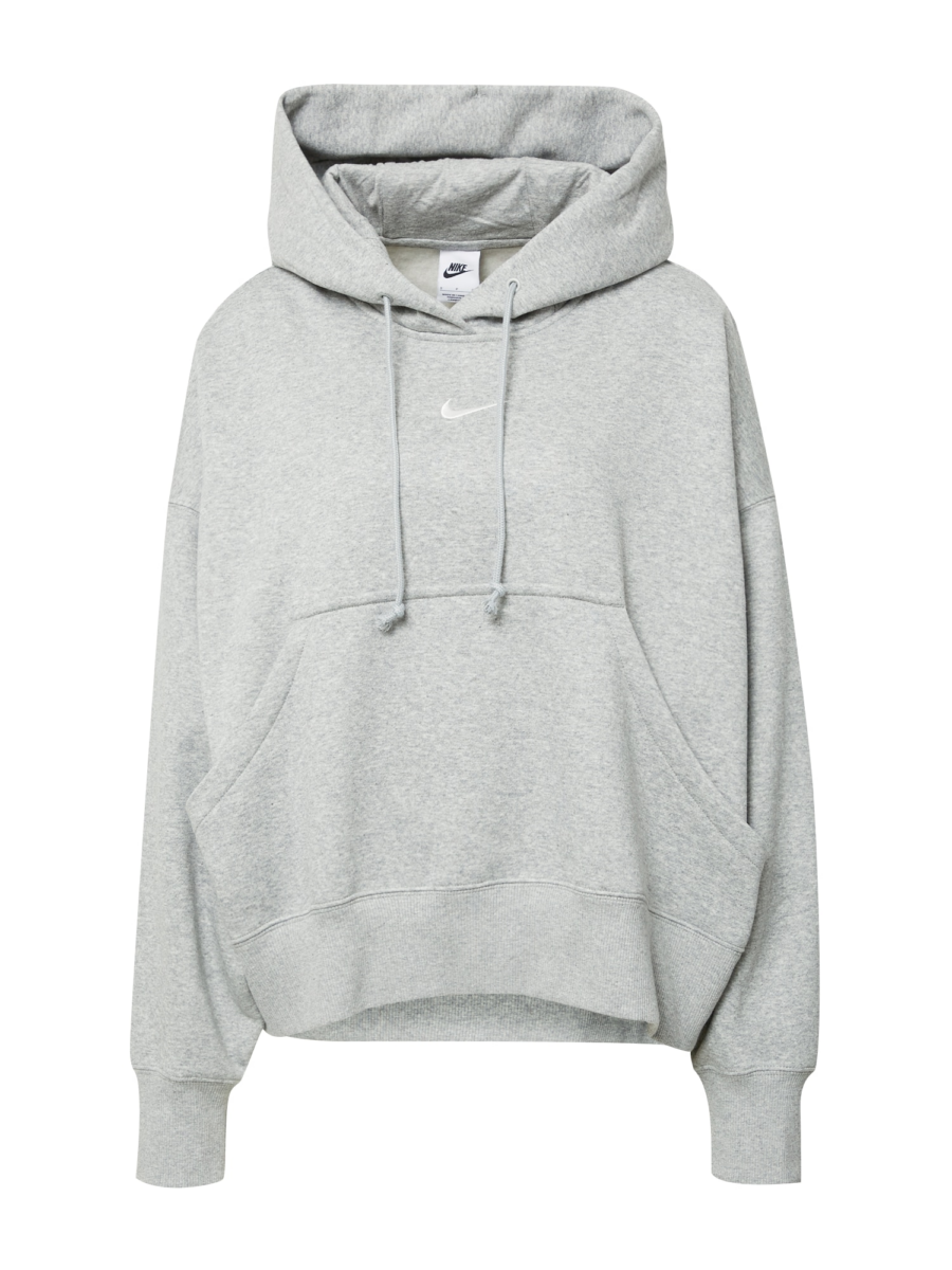 Nike Sportswear Tréning póló 'PHOENIX FLEECE'  szürke melír / fehér-Hungary