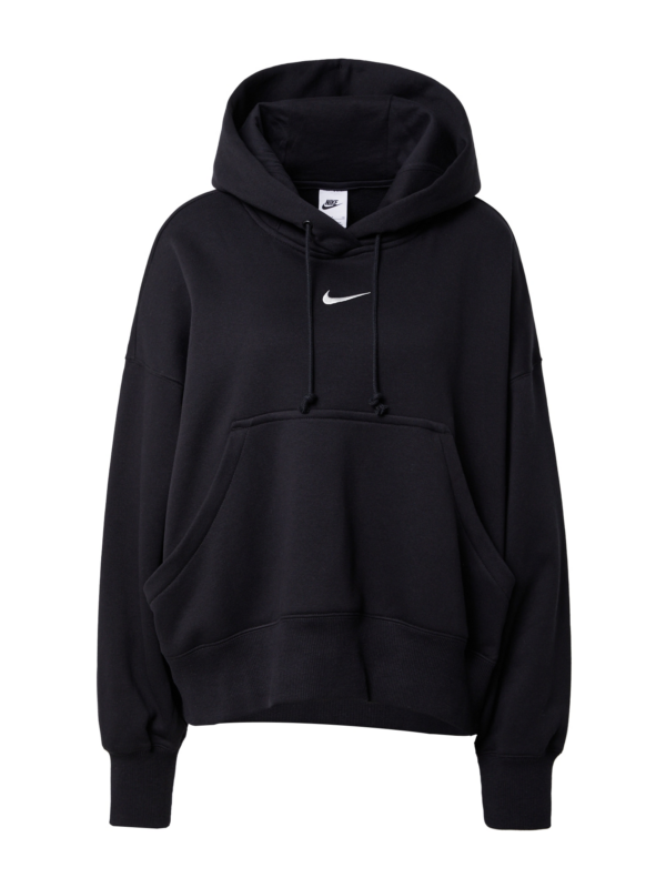 Nike Sportswear Tréning póló 'Phoenix Fleece'  fekete / fehér-Hungary