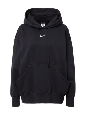 Nike Sportswear Tréning póló 'Phoenix Fleece'  fekete / fehér-Hungary