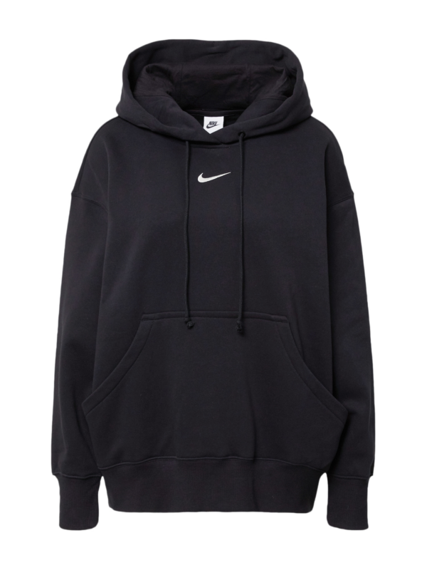 Nike Sportswear Tréning póló 'Phoenix Fleece'  fekete / fehér-Hungary