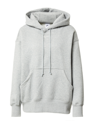 Nike Sportswear Tréning póló 'Phoenix Fleece'  szürke melír / fehér-Hungary