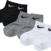 Nike Sportswear Zokni 'Ankle'  szürke / fekete / fehér