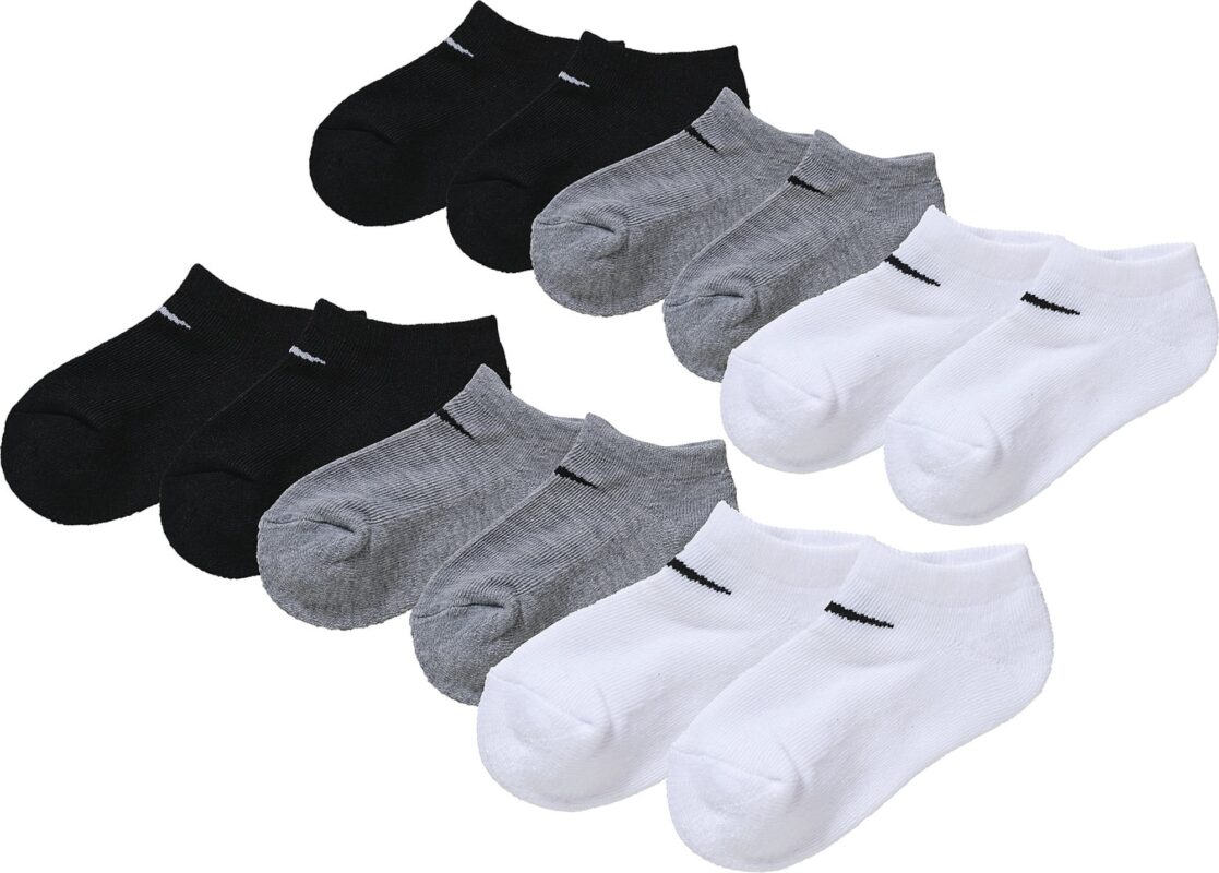 Nike Sportswear Zokni 'No Show'  szürke / fekete / fehér