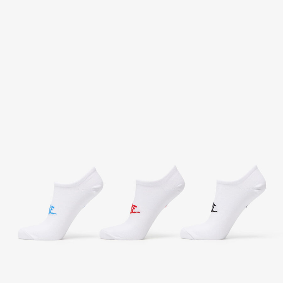 Nike Sportwear Everyday Essential No-show Socks 3-Pack White/ Multicolor L-alacsony-ár