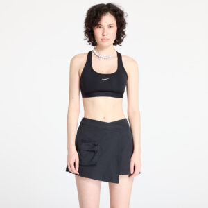 Nike Swoosh Light Support Women's Non-Padded Sports Bra Black/ White XL-alacsony-ár