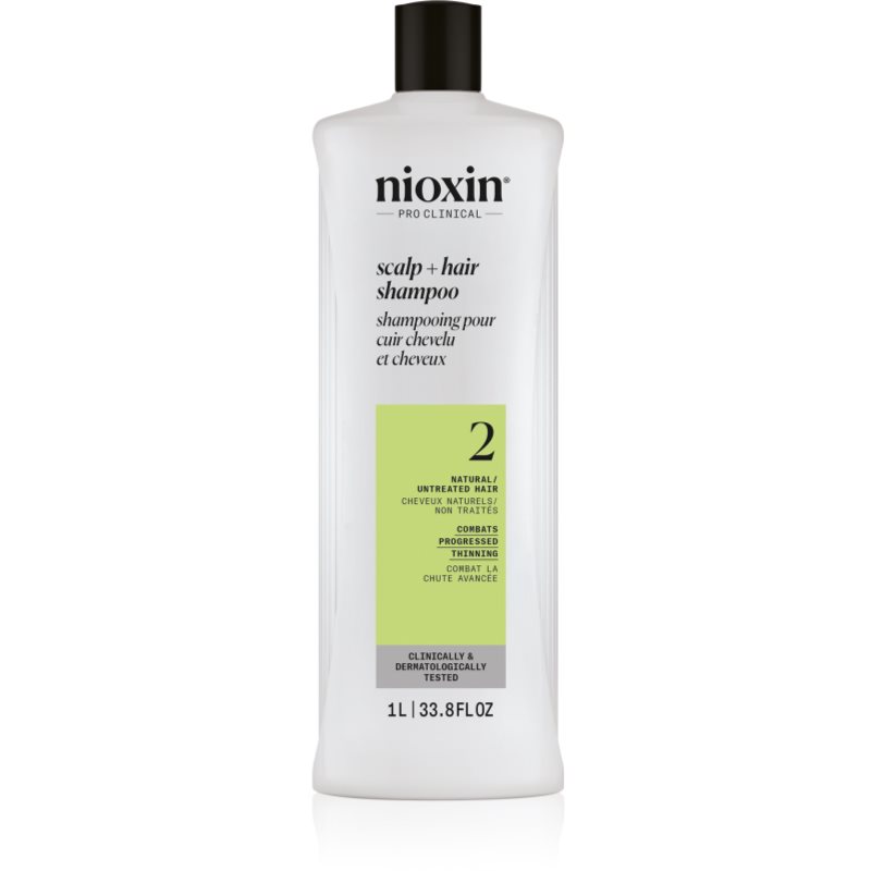Nioxin System 2 Scalp + Hair Shampoo sampon hajritkulás ellen 1000 ml-Ár
