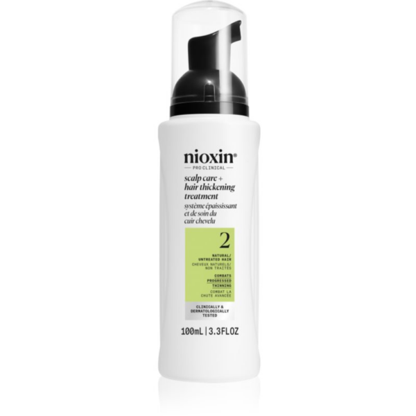 Nioxin System 2 Scalp + Hair Thickening Treatment öblítést nem igénylő kúra hajritkulás ellen 100 ml-Ár
