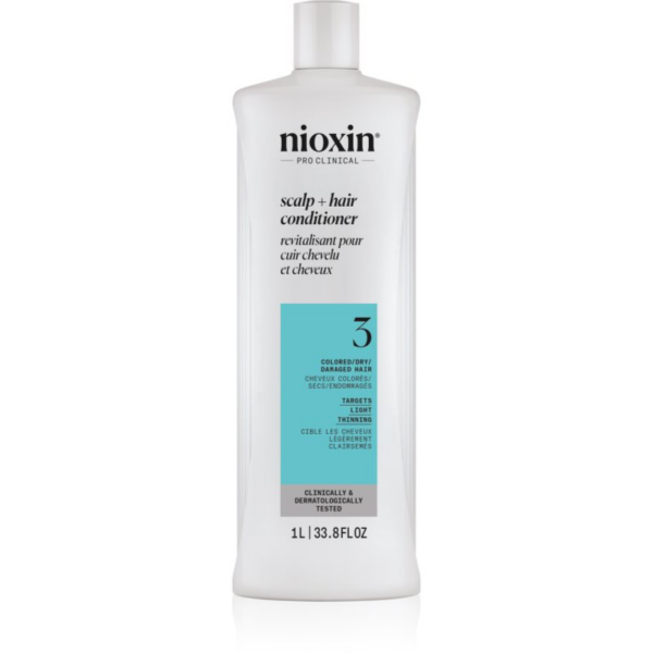 Nioxin System 3 Scalp + Hair Shampoo kondicionáló festett és ritkuló hajra 1000 ml-Ár