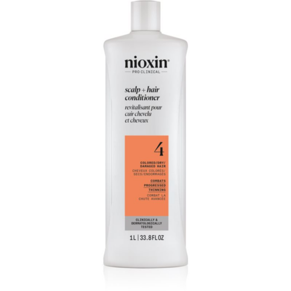 Nioxin System 4 Scalp + Hair Conditioner hidratáló és tápláló kondicionáló a festett és károsult hajra 1000 ml-Ár