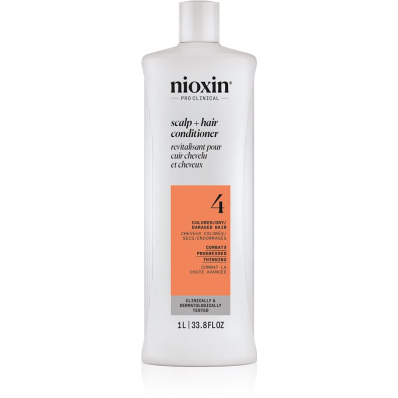 Nioxin System 4 Scalp + Hair Conditioner hidratáló és tápláló kondicionáló a festett és károsult hajra 1000 ml-Ár