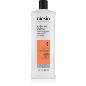 Nioxin System 4 Scalp + Hair Shampoo finom állagú sampon a festett és károsult hajra 1000 ml-Ár