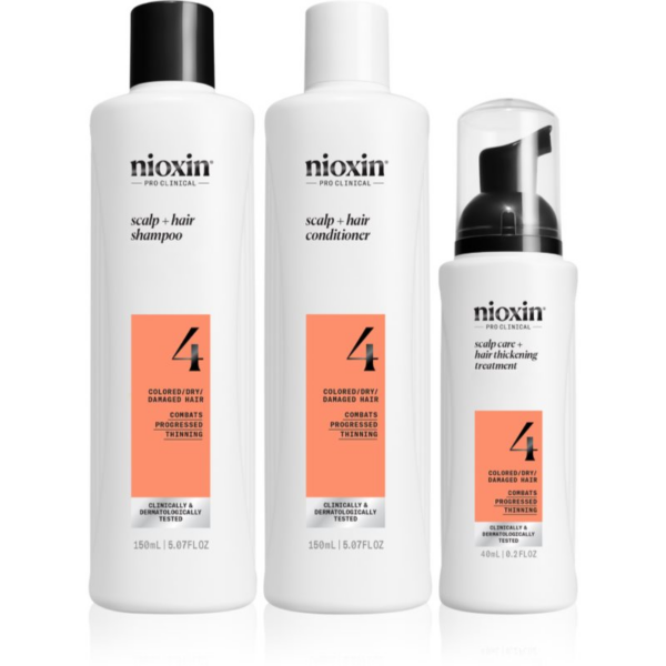 Nioxin System 4 ajándékszett a sérült és festett hajra 3 db-Ár