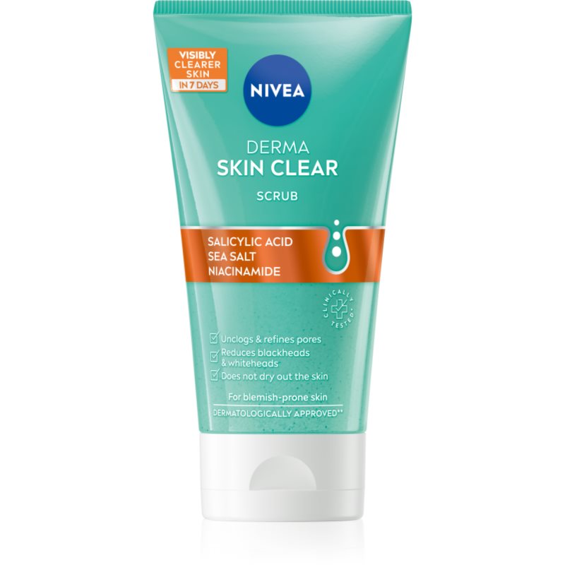 Nivea Derma Skin Clear arctisztító peeling 150 ml-Ár