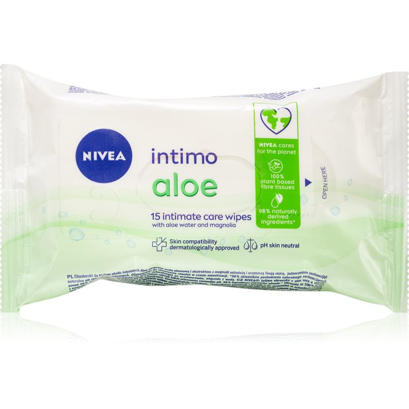 Nivea Intimo Aloe papírtörlők az intim higiéniához 15 db-Ár