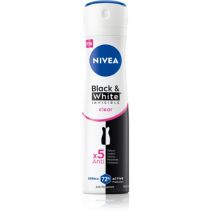 Nivea Invisible Black & White Clear izzadásgátló spray -ben hölgyeknek 150 ml-Ár