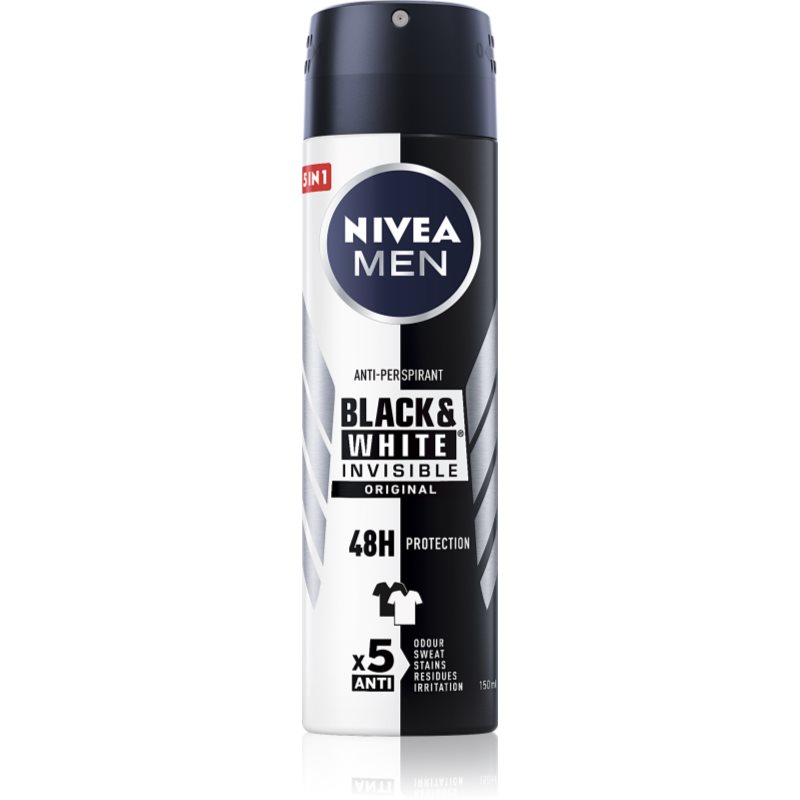 Nivea Men Invisible Black & White izzadásgátló spray uraknak 100 ml-Eredeti