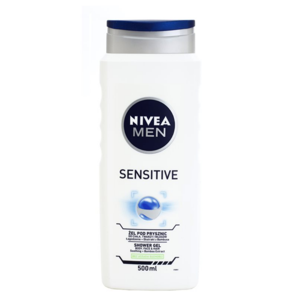 Nivea Men Sensitive tusfürdő gél uraknak 500 ml-Eredeti