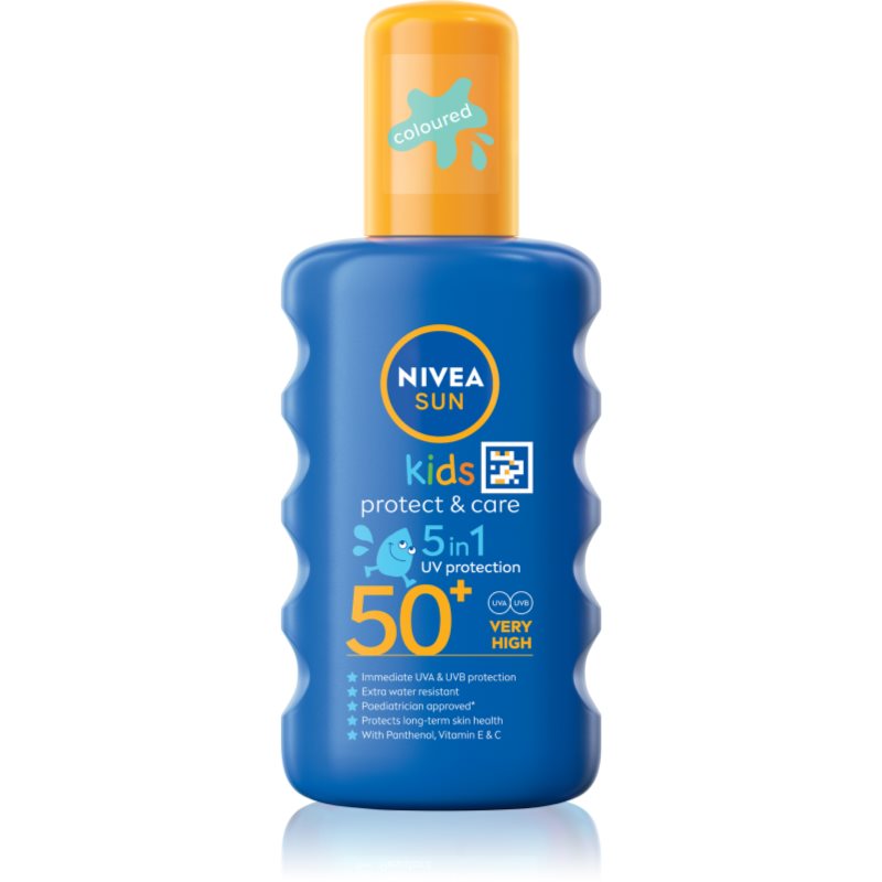 Nivea Sun Kids színezett napozó spray gyermekeknek SPF 50+ 200 ml-Ár