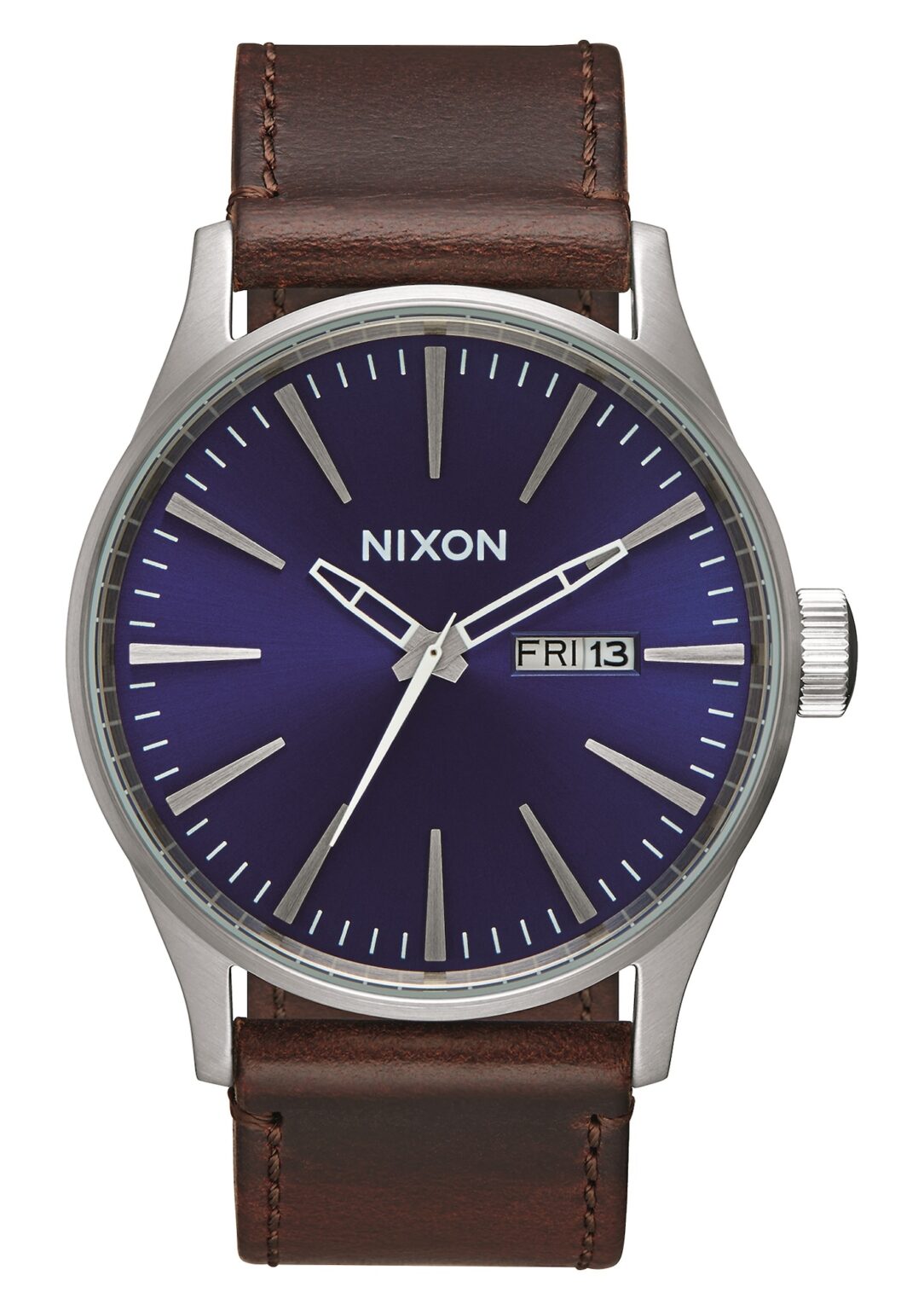 Nixon Analóg órák 'Sentry Leather'  kék / barna / ezüst