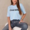 No Bad Days Cotton Blouse Blue