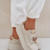 Női Bőr Sneakers CheBello 4411 Világos Bézs