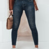 Női CASVISTA szűk nadrág övvel Denim Dstreet