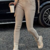 Női COZYVIBE leggings a'la denim bézs Dstreet