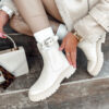 Női LUXIBOOTS platform csizma bézs Dstreet