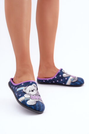 Női Otthoni Papucs Penguins Inblu EC-81-004 Sötétkék