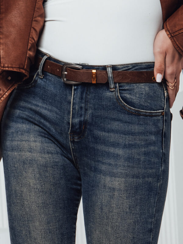 Női SKINNYJEAN farmer nadrág övvel tengerészkék Dstreet