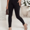 Női SKINTRA skinny farmer fekete Dstreet