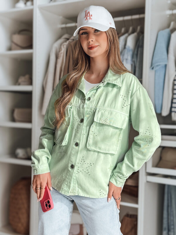 Női átmeneti egyméretű star STRASHINE menta kabát Dstreet