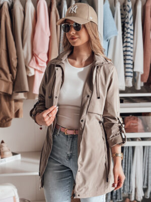 Női átmeneti parka STYLINA camel dzseki Dstreet