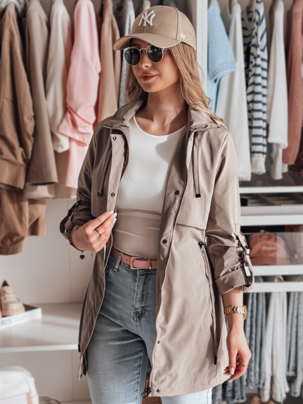 Női átmeneti parka STYLINA camel dzseki Dstreet