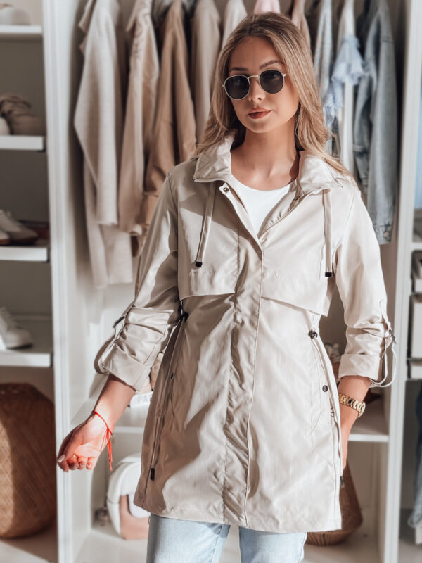 Női átmeneti parka dzseki STYLINA fehér Dstreet