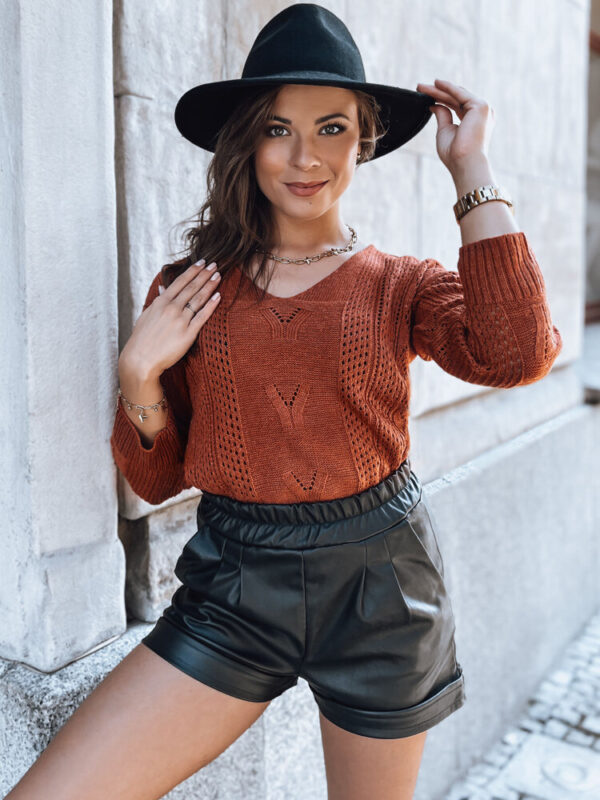 Női áttört pulóver DARIA Szín Camel DSTREET