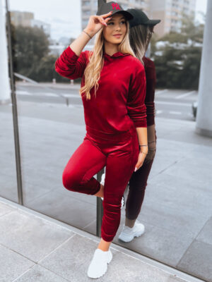 Női bársonyos szett SO COMFY Szín Bordó DSTREET