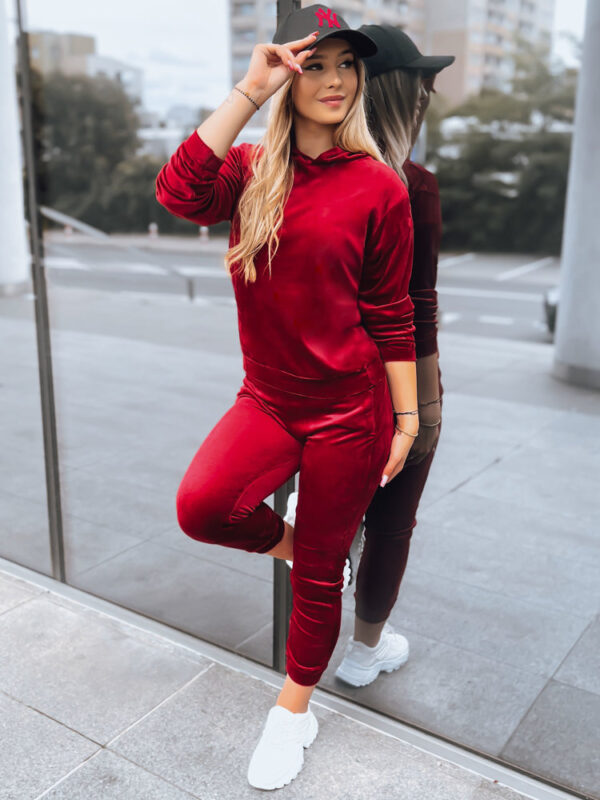 Női bársonyos szett SO COMFY Szín Bordó DSTREET