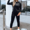Női bársonyos szett SO COMFY Szín Fekete DSTREET