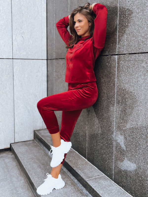Női bársonyos szett Vogue Velour Szín Bordó DSTREET