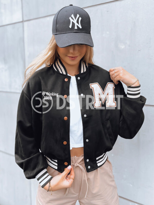 Női baseball dzseki HITGIRL  Szín Fekete DSTREET
