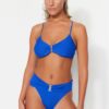 Női bikini alsó Trendyol TBESS22BA0357/Black