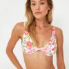 Női bikini felső Trendyol Floral patterned