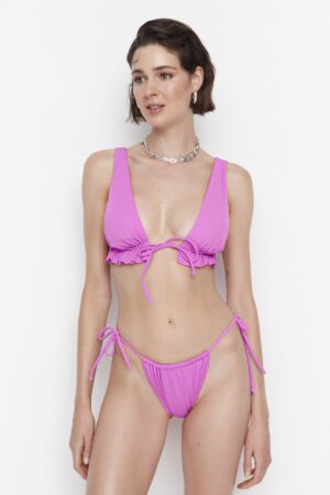 Női bikini felső Trendyol Fuchsia