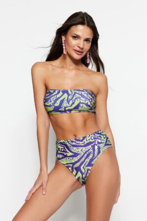Női bikini szett Trendyol TBESS22BT0018/Blue-Multicolor